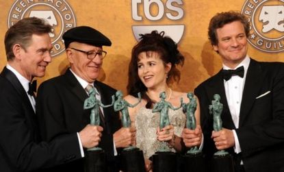 "The King's Speech" is raking in the pre-Oscar awards, with honors including Outstanding Performance by a Cast at the SAG Awards on Saturday.