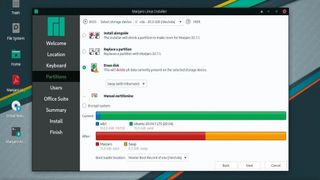 Screenshot of Manjaro Linux