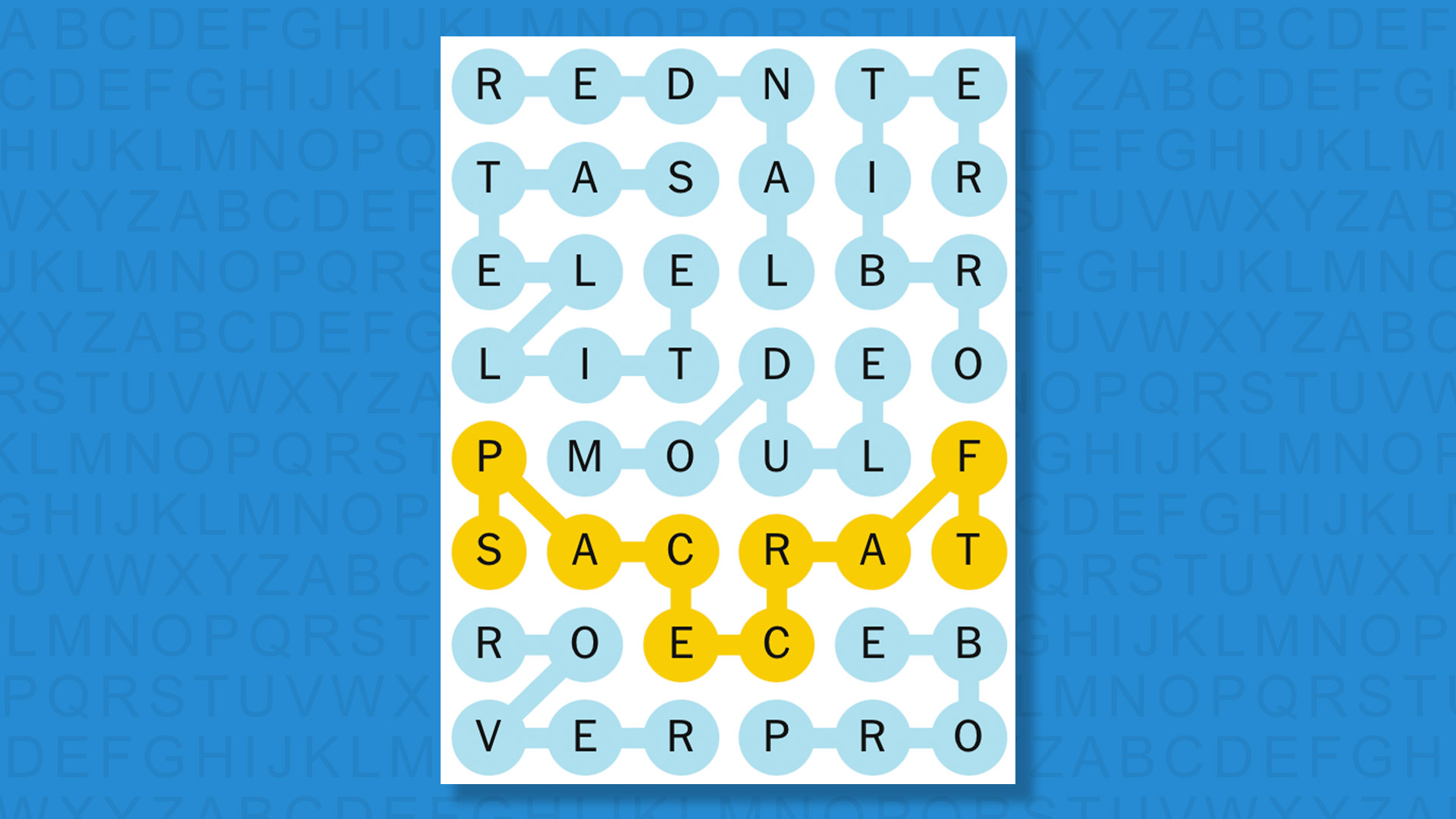 NYT Strands answers for game 724 on a blue background