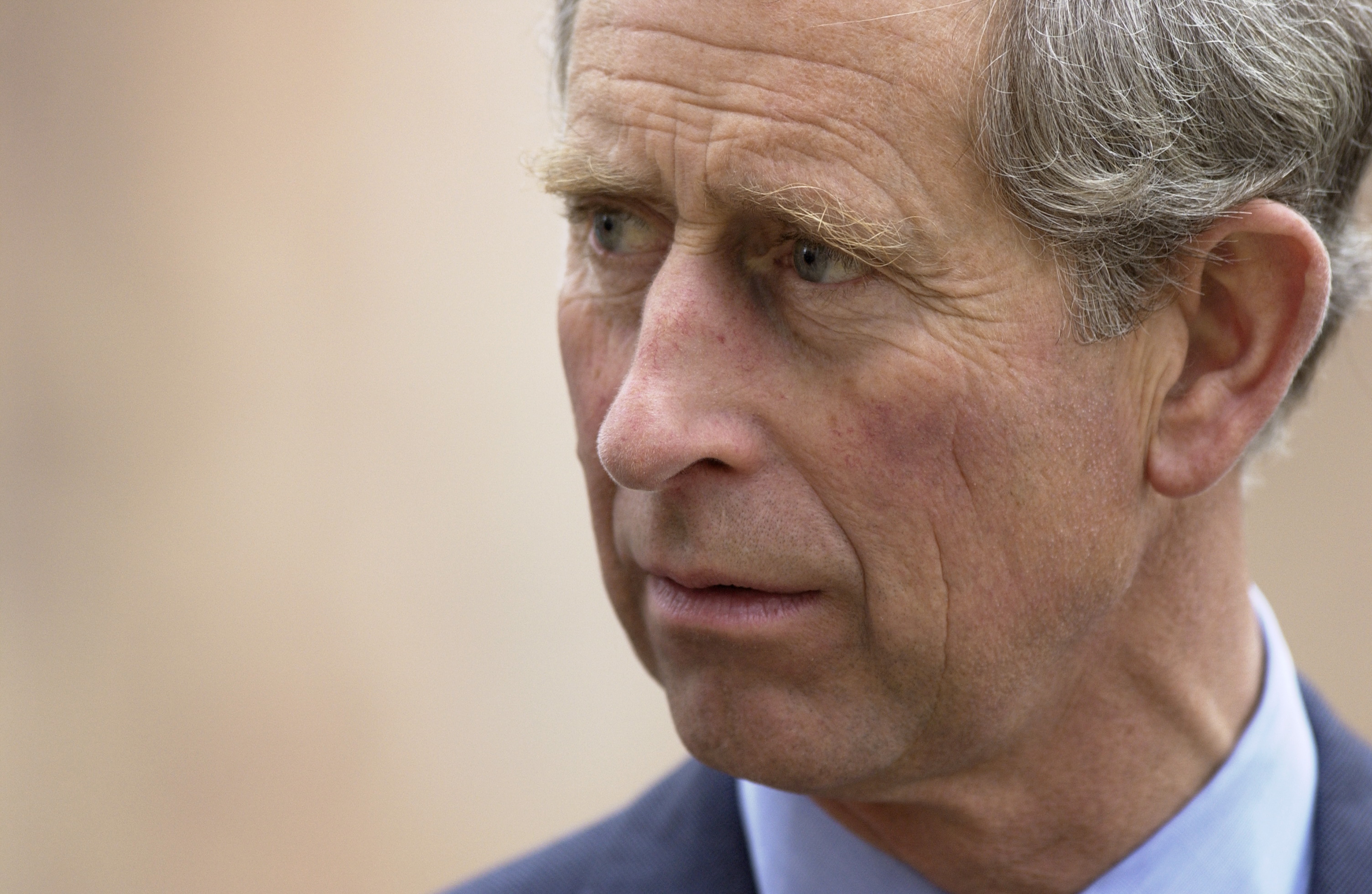Prince Charles looking annoyed
