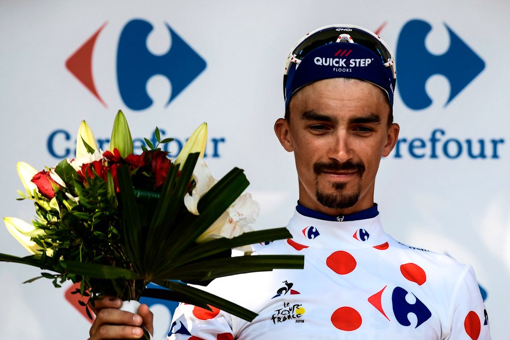 Another day in polka dots for Julian Alaphillipe