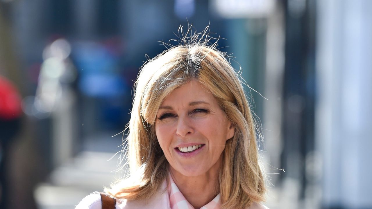 LONDON, UNITED KINGDOM - 2021/02/26: Kate Garraway seen arriving at the Global Radio studios in London. (Photo by Dave Rushen/SOPA Images/LightRocket via Getty Images)