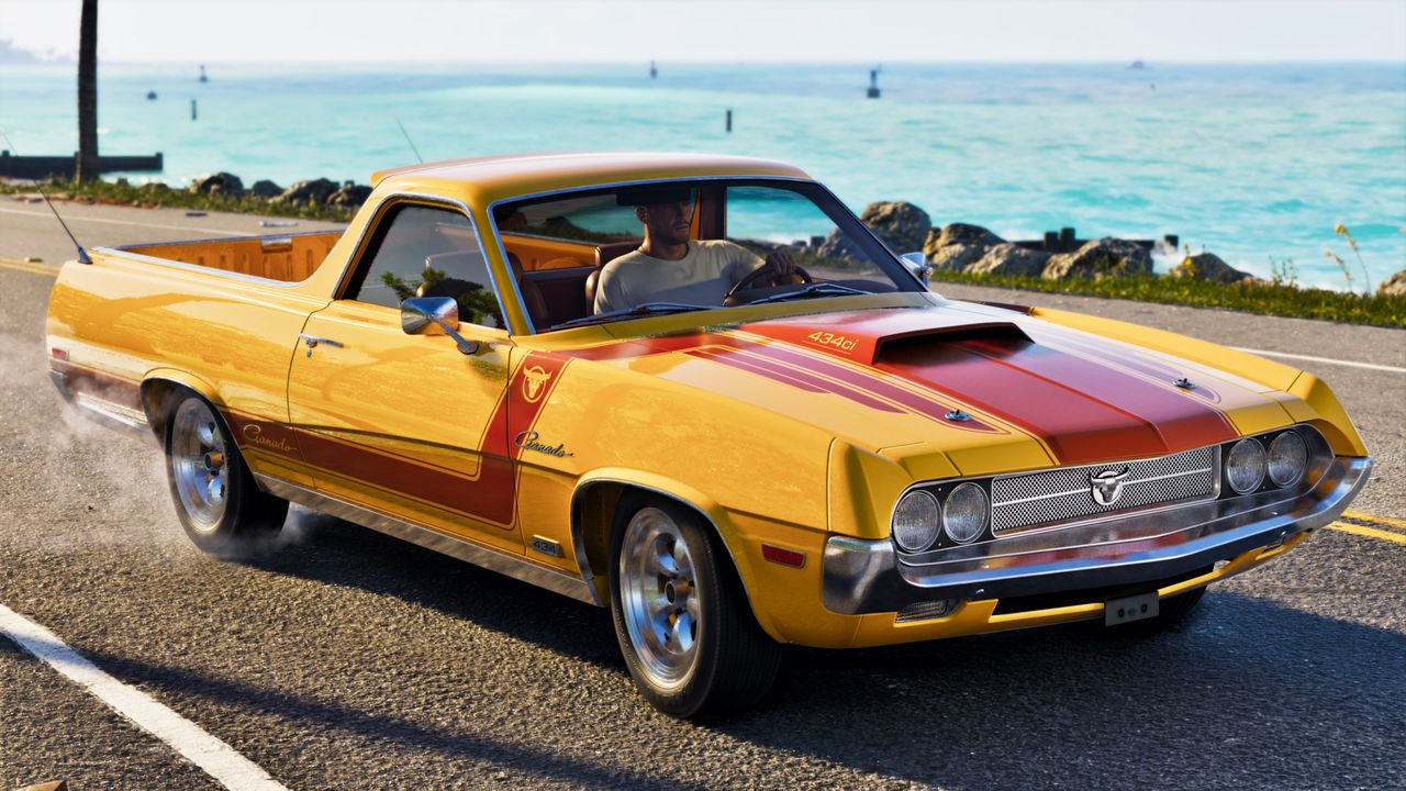 A Grand Theft Auto 6 screenshot highlighting some of the cars in the game.