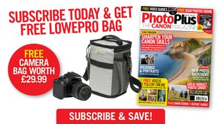 New PhotoPlus: The Canon Magazine May issue 217 – free Lowepro bag when you subscribe today!