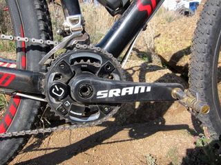 Rusch says the weight penalty on the Quarq SRAM S2275 BB30 power meter is so minimal that she has no issues running it for both training and racing