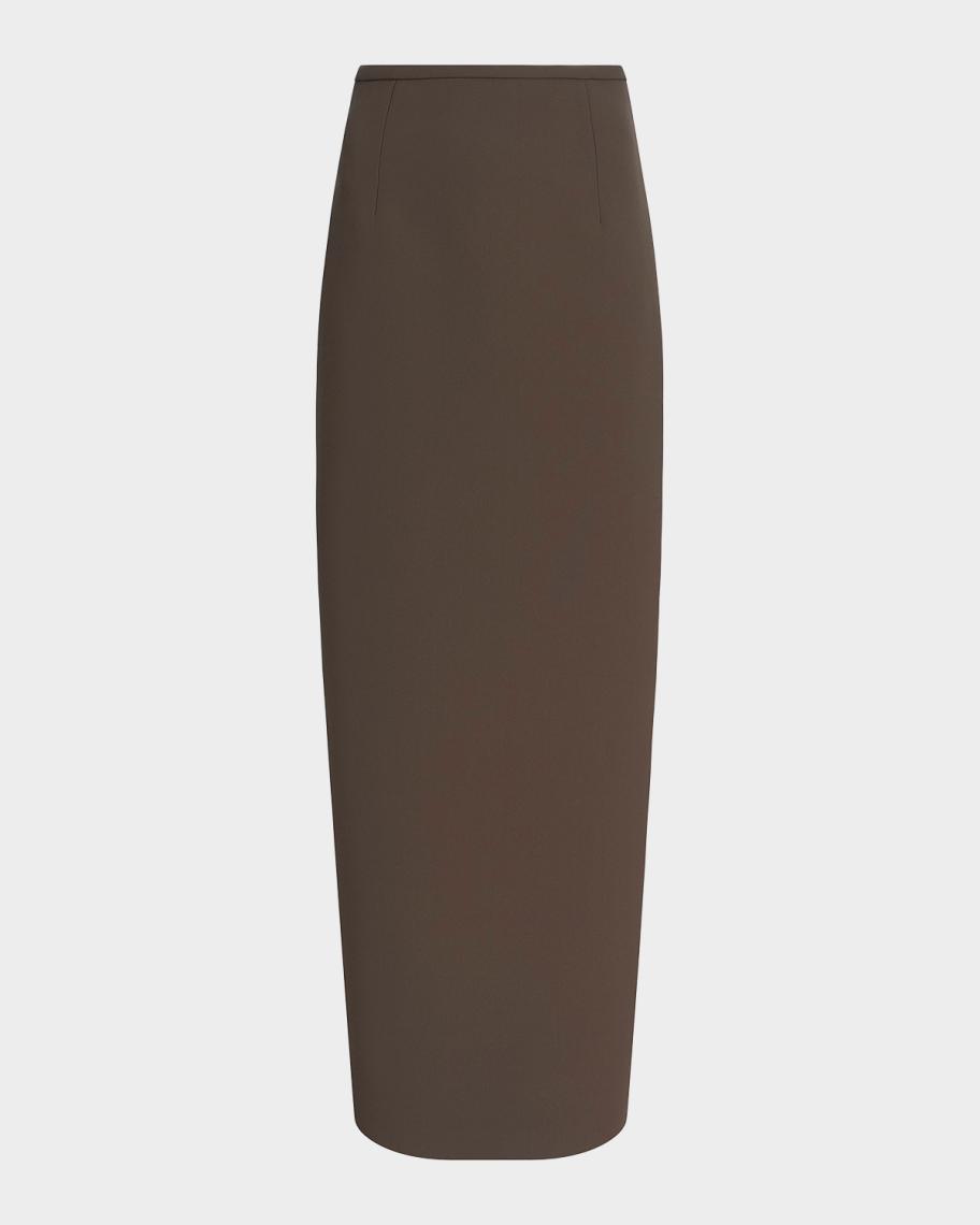 Winton Crepe Midi Column Skirt