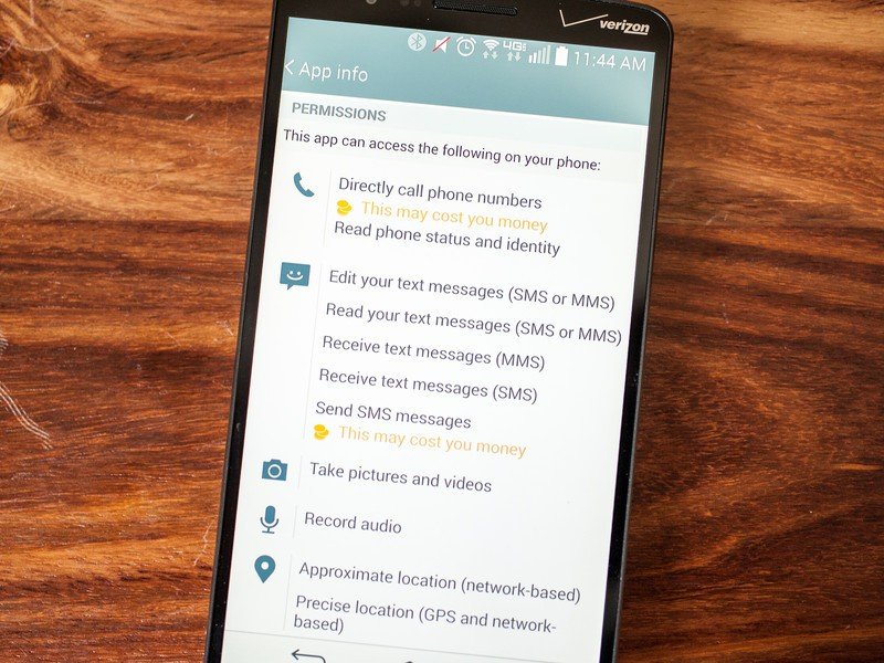 Facebook Messenger permissions