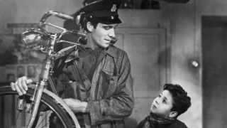 Lamberto Maggiorani and Enzo Staiola in Bicycle Thieves
