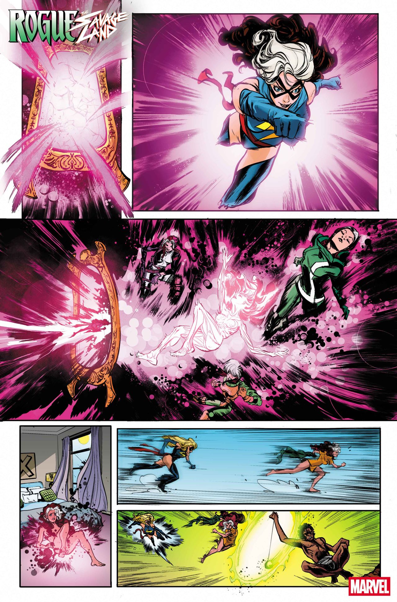 Rogue battles to survive in the Savage Land