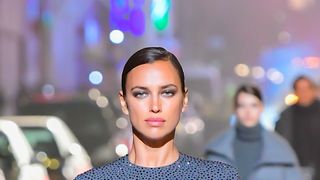 new york, ny april 08 irina shayk walks the runway during at the michael kors fashion show at the booth theater in midtown on april 8, 2021 in new york city photo by raymond hallgc images
