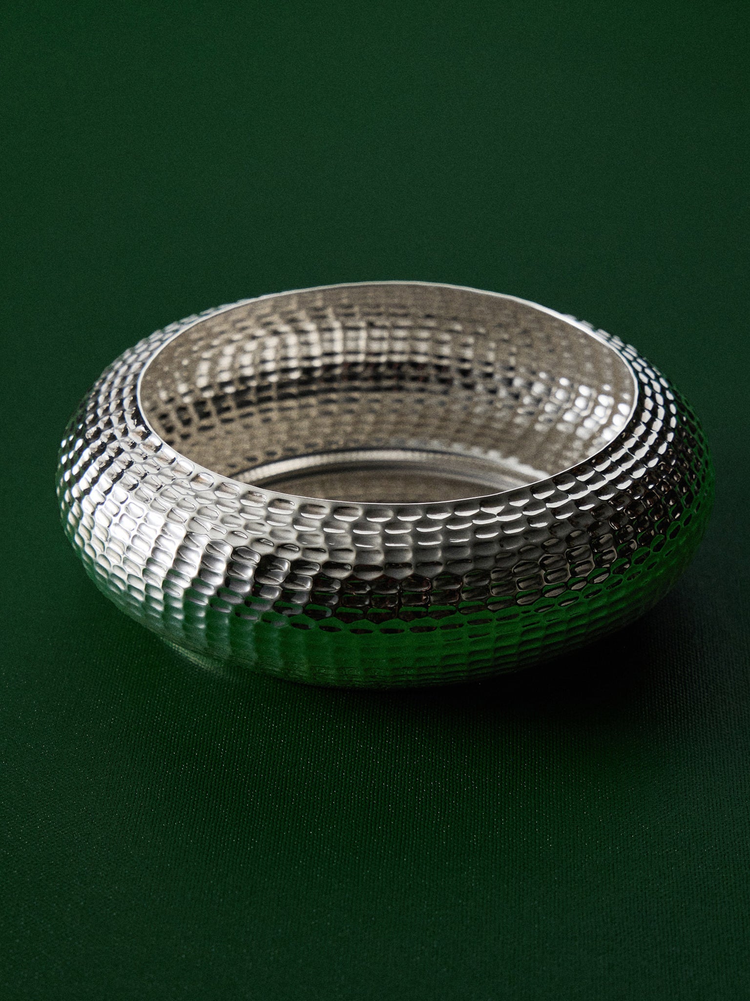 1971 Franco Albini and Franca Helg Pannocchia Sterling Silver Saucer Bowl