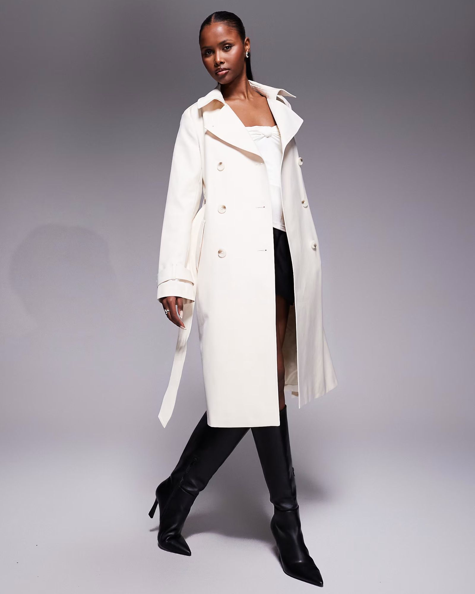 Forever New trench midi coat