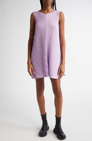 Mellow Pleated A-Line Dress