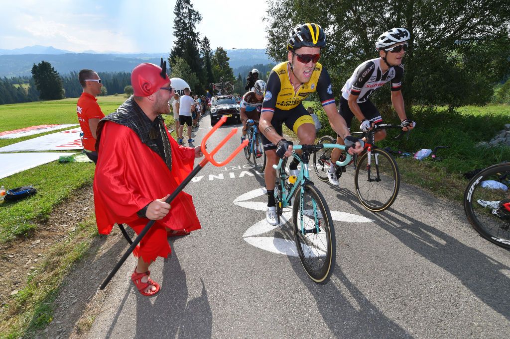 Lars Boom (LottoNl-Jumbo) in the breakaway
