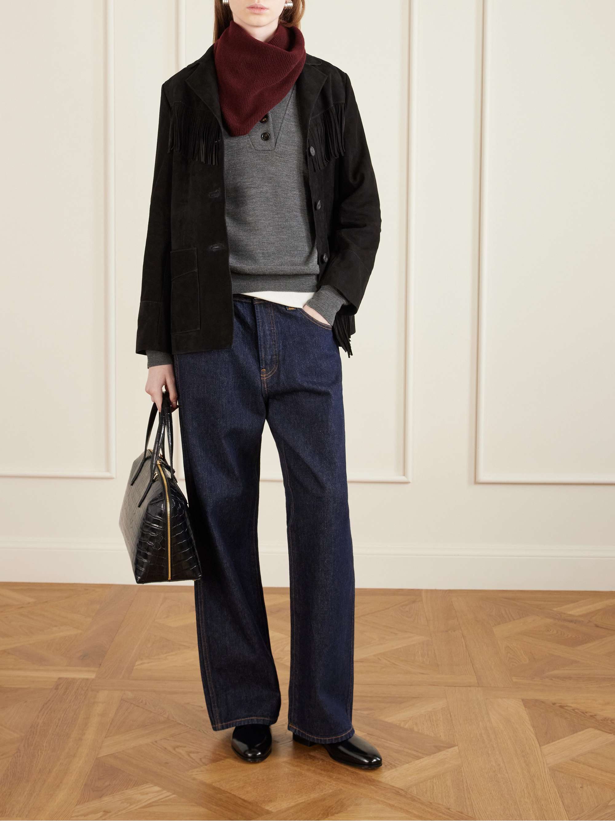 Teagan Fringed Suede Jacket