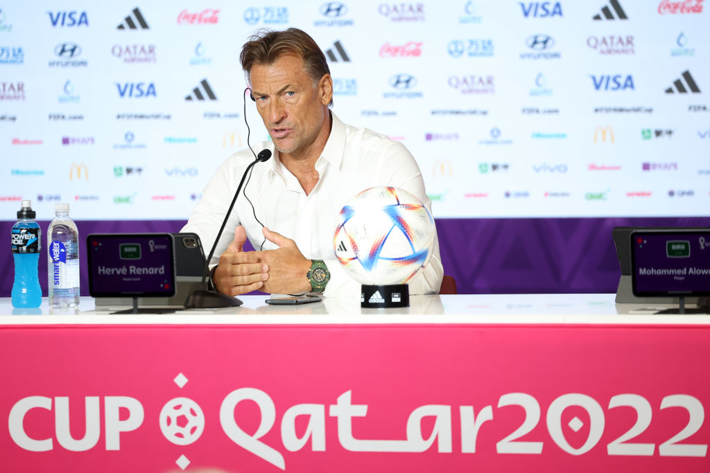 Saudi Arabia manager Herve Renerd's passionate team talk