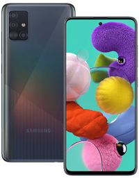 Samsung A51 (6.5-inch) | Android 10 | 64 or 128GB | Quad main cameras | 3.5mm jack | 4,000 mAh battery | From £21.99/month | Available from Carphone Warehouse