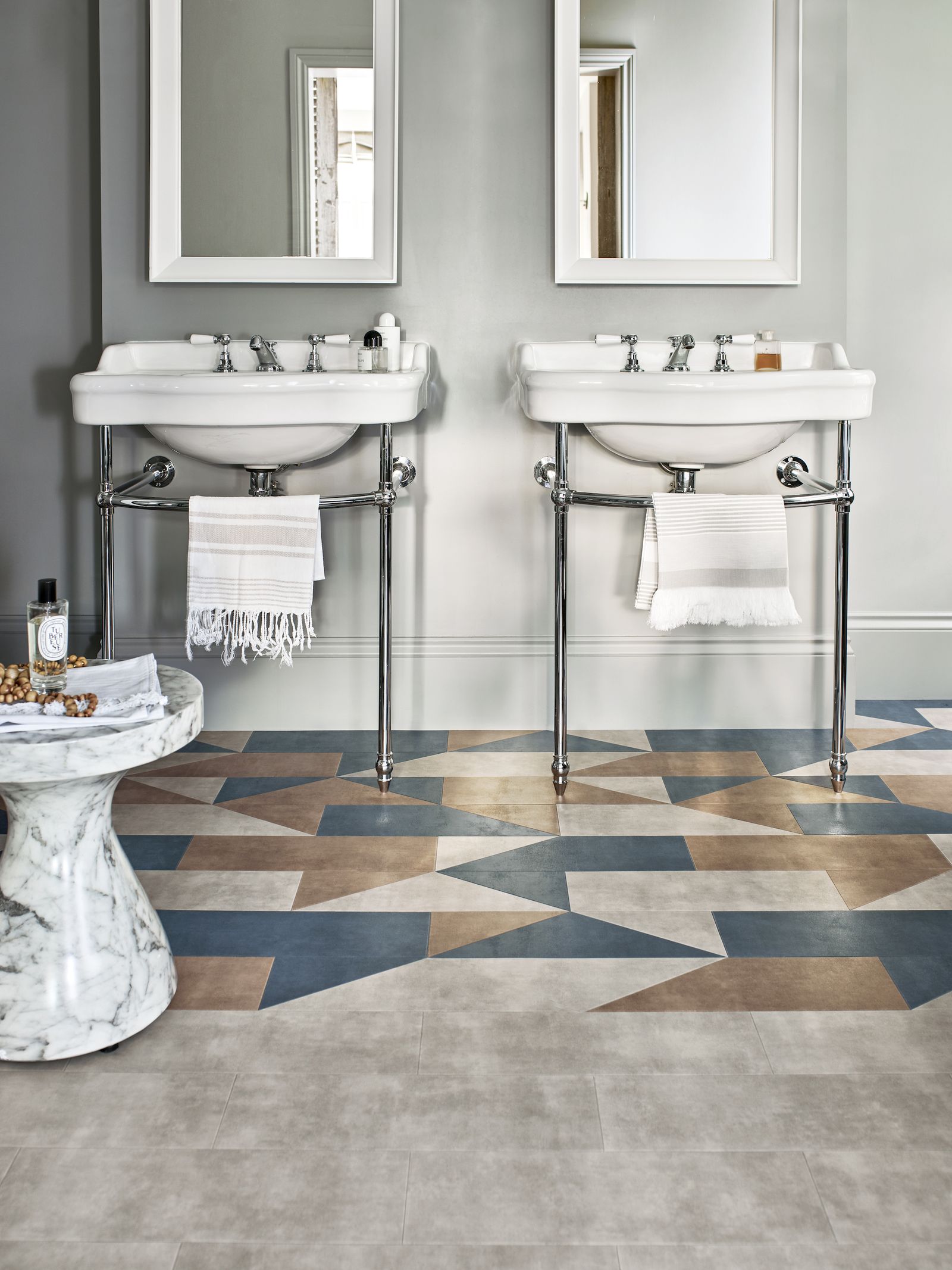 Vinyl bathroom flooring ideas 10 easy to clean floors Homes & Gardens