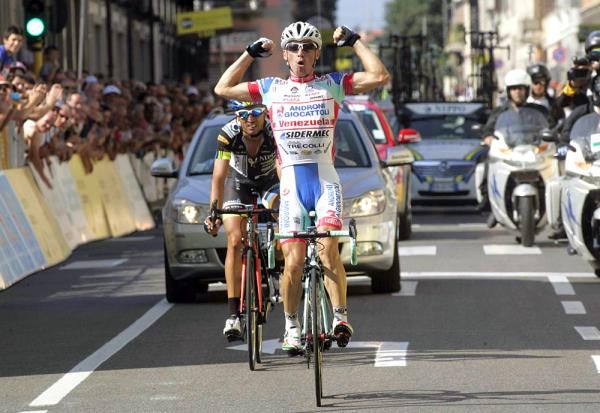 Emanuele Sella (Androni Giocattoli) wins the Coppa Agostoni