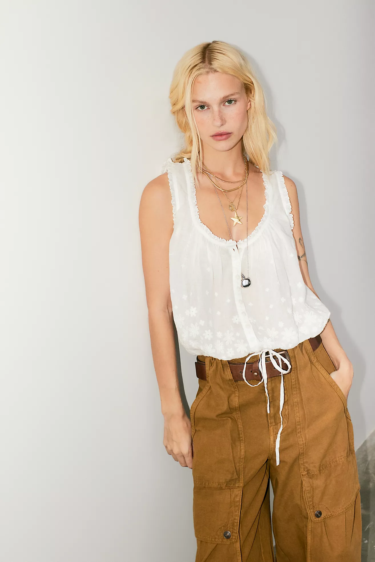 Cherry Scallop Top