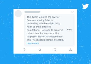 Twitter Misinformation Policy Example