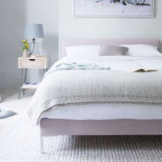 calm bedroom with double bed