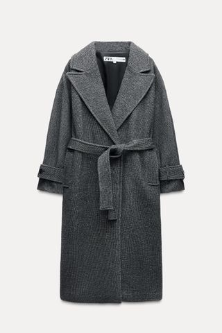 Wool Blend Coat Zw Collection