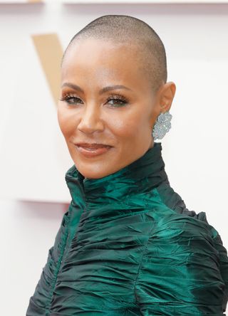 Jada Pinkett Smith arrives on the red carpet outside the Dolby Theater for the 94th Academy Awards in Los Angeles, USA