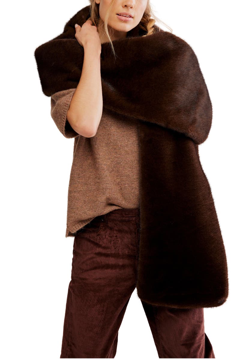 Snow Angel Faux Fur Scarf