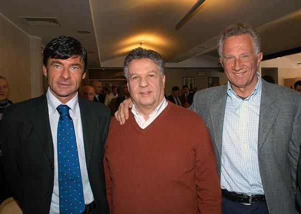 Former Giro winners Gianni Bugno and Gianni Motta with Pozzetto