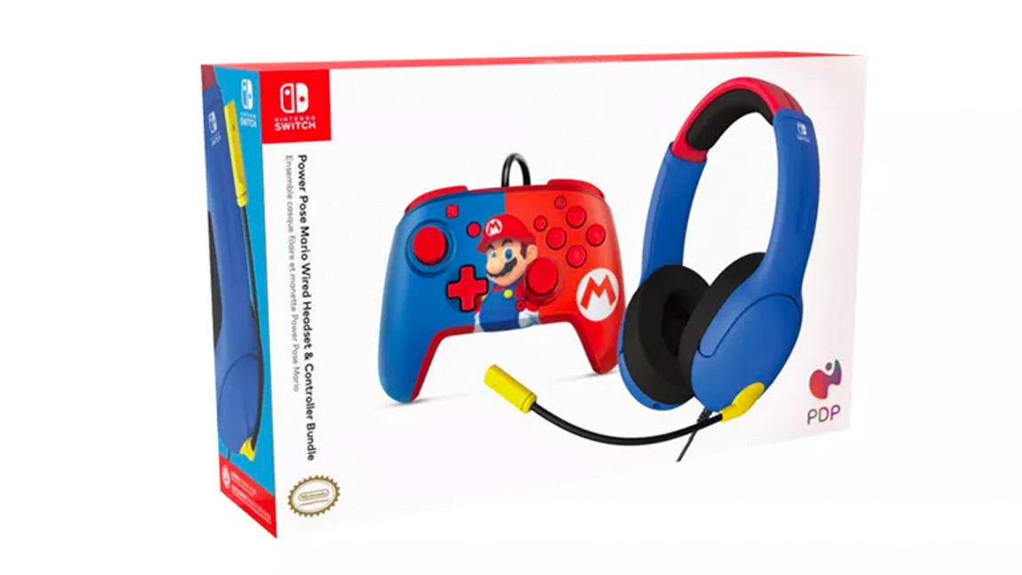 Mario controller and headphones