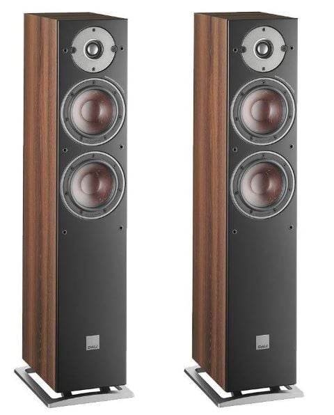 Dali Oberon 5 Floorstanding Speakers - Dark Walnut (vinyl)