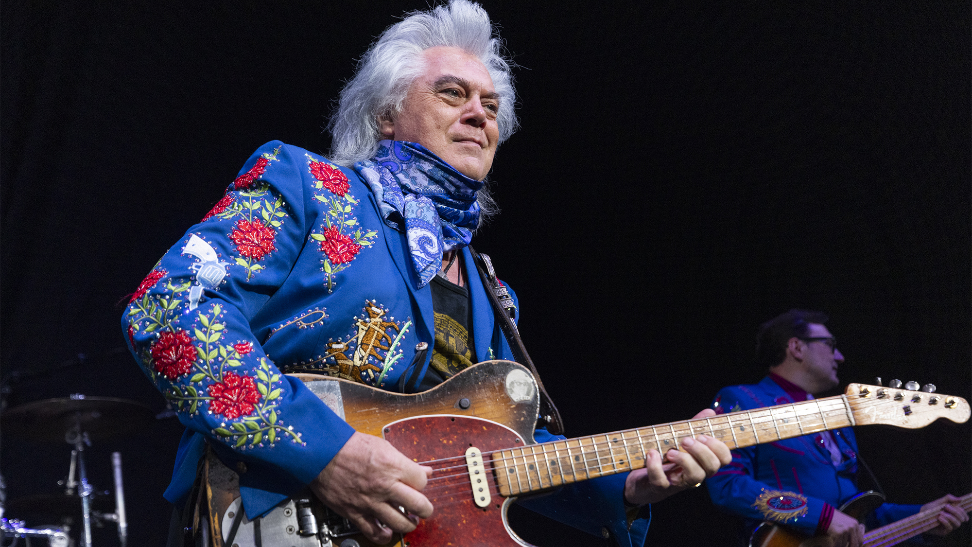 Marty Stuart performs on June 22nd, 2024 in Clarkston, Michigan.