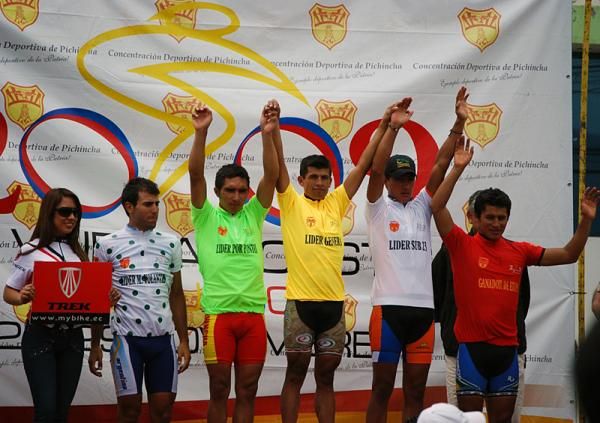 The Vuelta al Ecuador's classification leaders after stage four.
