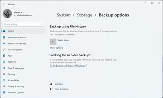 Windows 11 backup options