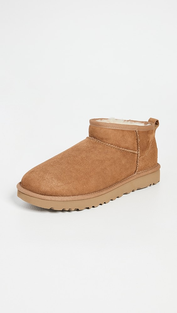Classic Ultra Mini Boots - Chestnut