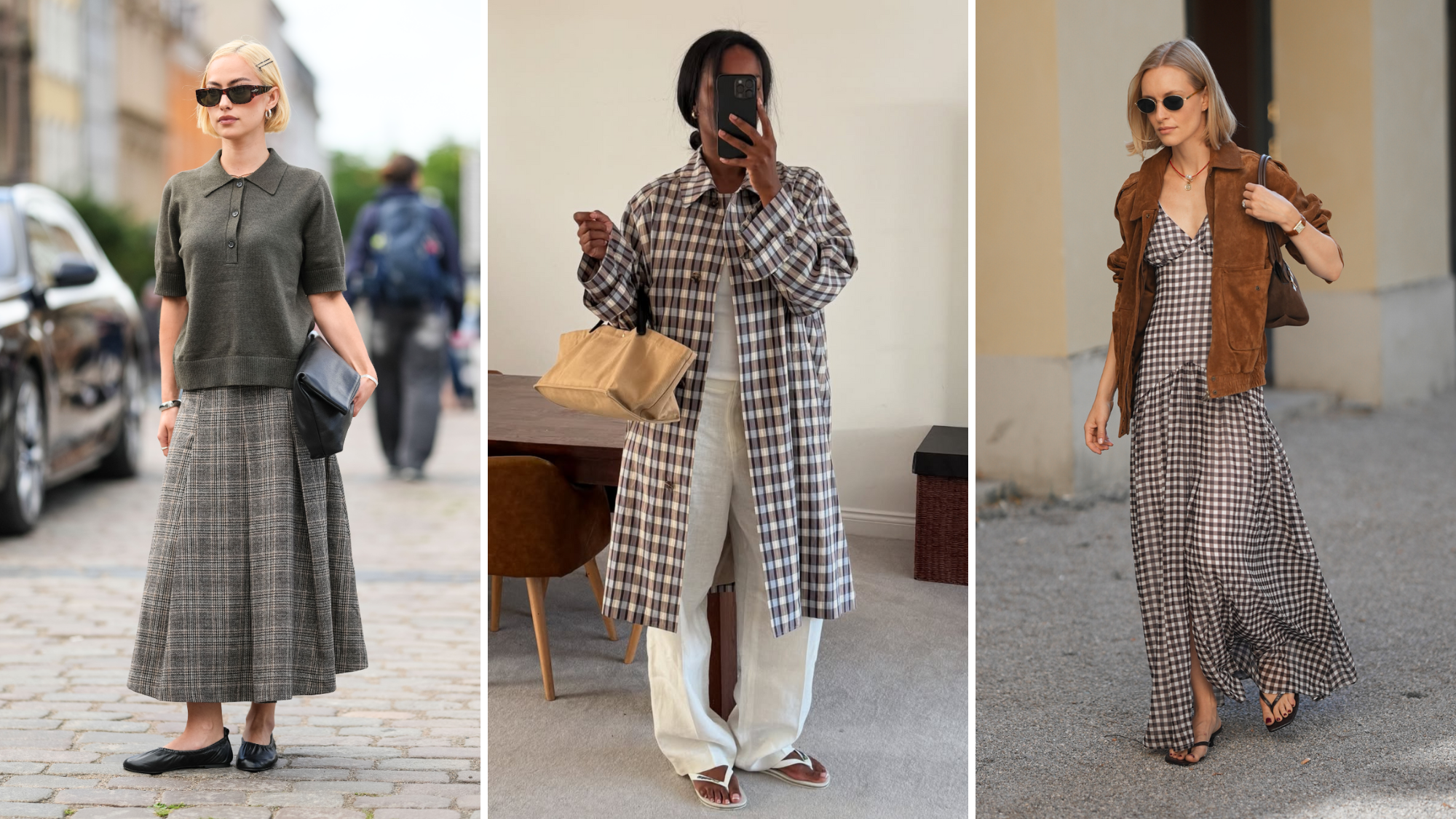 5 ways to wear gingham in autumn