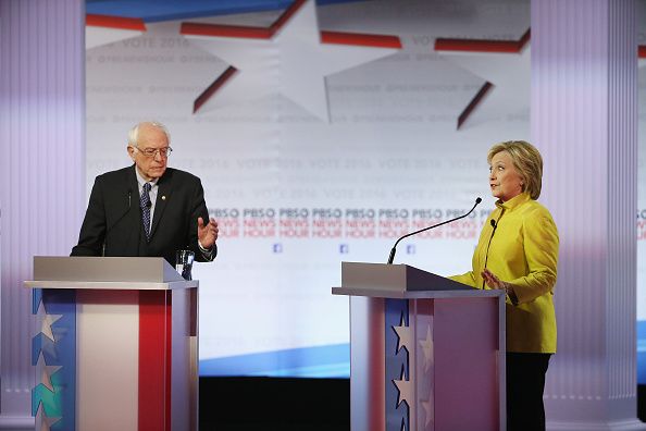 Bernie Sanders and Hillary Clinton.