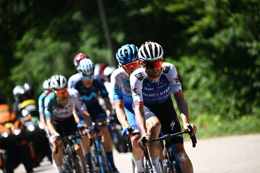 Illustration picture shows the leading group pictured during stage seven of the Tour de France cycling race a 176 km race from Tomblaine to La Super Planche des Belles Filles France on Friday 08 July 2022 This years Tour de France takes place from 01 to 24 July 2022 BELGA PHOTO POOL JASPER JACOBS UK OUT Photo by JASPER JACOBS BELGA MAG Belga via AFP Photo by JASPER JACOBSBELGA MAGAFP via Getty Images