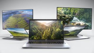 A selection of laptops and monitors as sold by Dell Refurbished