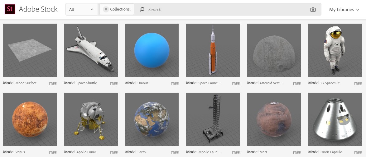 NASA 3D models