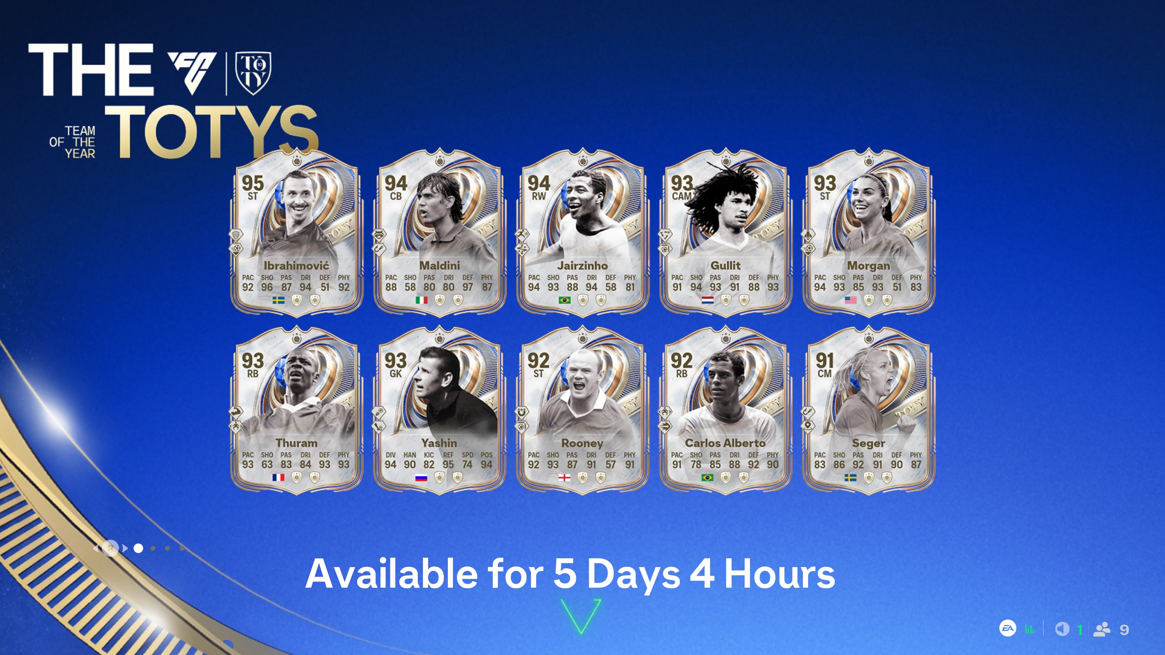 FC 26 TOTY Icons including Ruud Gullit and Jairzinho