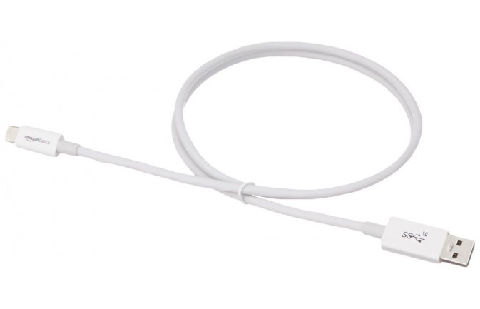 AmazonBasics USB-C to USB-A Cable (White)