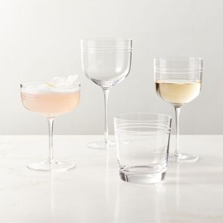 Noemie Etched Double Old-Fashioned Glass Set of 6 by Goop