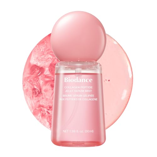 Biodance Collagen Peptides Jelly Serum Mist, Hydrating Face Mist, Plumping, Anti-Aging Face Spray, Sprayable Hydrogel, Travel Essentials &amp;amp; Self Care Gifts for Women, Korean Skin Care | 1.69 Fl.oz