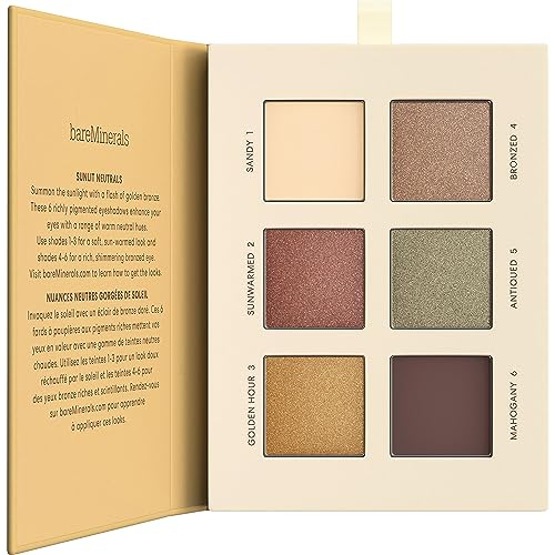 Bareminerals Mineralist Eyeshadow Palette - All-Day Wear | Six Richly Pigmented, Talc-Free Vegan Shades. Creamy Formula Blends Easily for Buildable, Crease-Proof Customisable Looks
