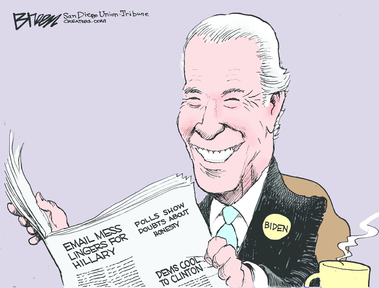 Political cartoon U.S. Joe Biden 2016