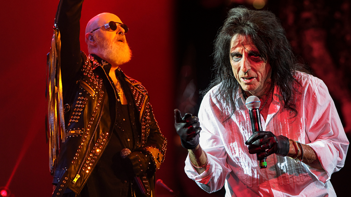 Rob Halford and Alice Cooper