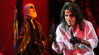 Rob Halford and Alice Cooper