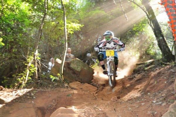 Johann Potgieter on his way to a win.